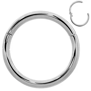 platinum nose hoop clicker