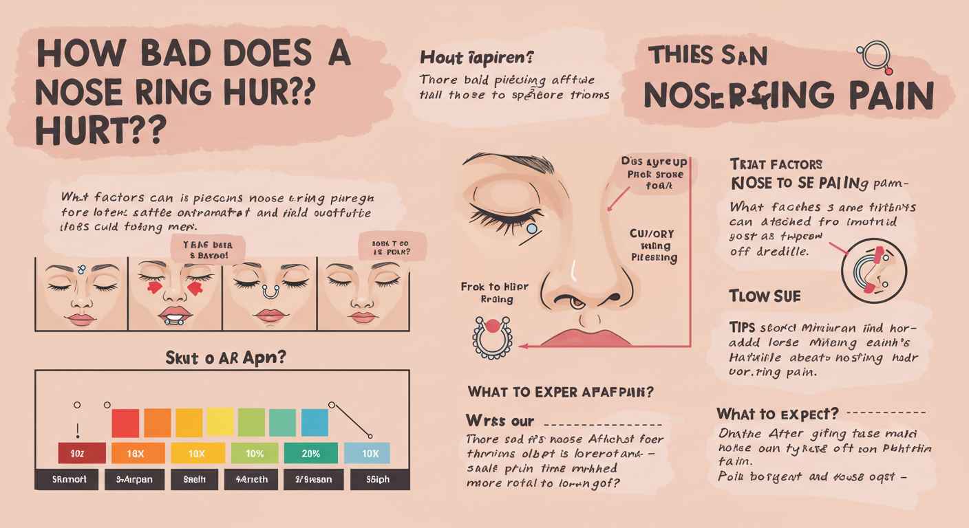 How Bad Does a Nose Ring Hurt? and level of pain 