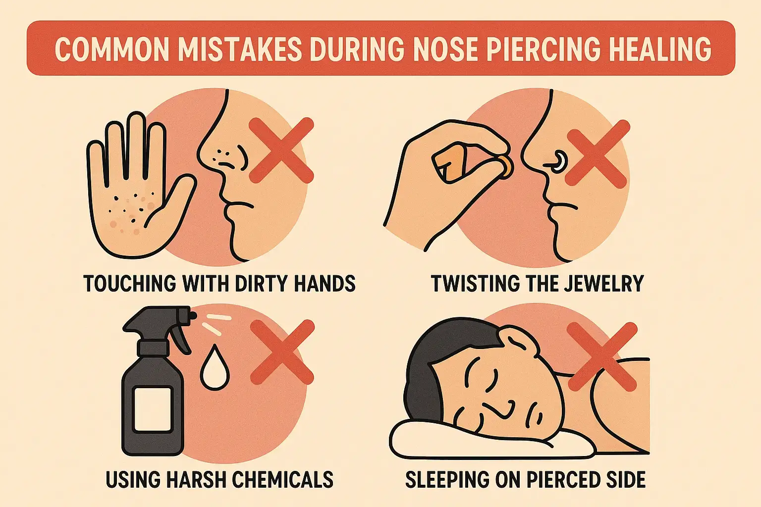 Common Mistakes During Nose Piercing Healing: What to Avoid for Faster Recovery